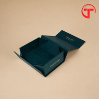 Boîte cadeau rigide pliable écologique haut de gamme, biodégradable, avec logo personnalisé, fermeture magnétique, design réutilisable, construction robuste