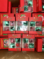Cadeau de Noël Halloween Jouets promotionnels en caoutchouc souple à quatre compartiments Jouets anti-stress à presser pour garçons et filles Emballage boîte bonbons maltés