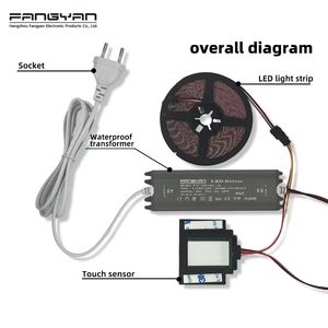 Hiệu quả cao 5A 60W IP65 Hợp kim nhôm không thấm nước dẫn lái xe 12V cung cấp điện cho ánh sáng đường phố gương chiếu sáng năng lượng AC-DC - Product Image 5