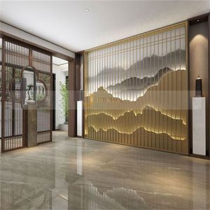 ฉากกั้นห้องแบบเคลื่อนย้ายได้ LL96 สแตนเลสสั่งทำพิเศษ โปร่งแสง กันน้ำ ทนทาน ติดตั้งง่าย ดีไซน์ตั้งพื้น/ติดเพดาน - Product Image 1