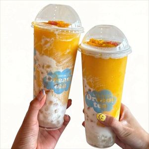 Vasos de Plástico Desechables Transparentes y Esmerilados para Té Boba, Café Helado, de 9, 12, 16, 20, 24 y 32 oz, con Logotipo Personalizado, para Uso Industrial, Venta al Por Mayor de Fábrica - Product Image 3