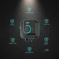 Cargador de Vehículos Eléctricos de 11kW, Energía Verde, Preparado para Energía Solar, Diseño Duradero con Certificación UL94-V0, Aprobado por UKCA y CE