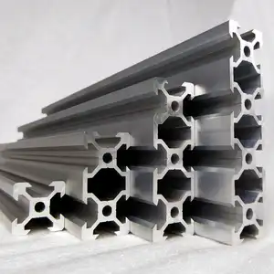 2020 aluminium t slot ekstrusi 4040 bingkai t rel linear ekstrusi aluminium vslot