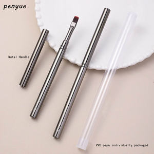 Ensemble d'outils de <span class=keywords><strong>manucure</strong></span> DIY tête plate Nylon Nail Art UV Gel Extension Builder Liner Hair Shape Painting Carving Crimped Ustensiles - Product Image 6