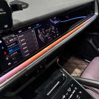 Éclairage d'ambiance dynamique pour tableau de bord Porsche Cayenne 2024+ : Bande lumineuse de console centrale et éclairage de cache-haut-parleur de porte