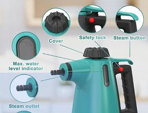 Designer Désinfection à la <span class=keywords><strong>vapeur</strong></span> Bon marché de haute qualité Nettoyage des sols Lavabos Toilettes Drains de sol Chauffage instantané <span class=keywords><strong>Nettoyeur</strong></span> à <span class=keywords><strong>vapeur</strong></span> - Product Image 3