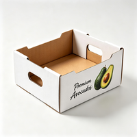 Groothandel avocado verpakkingen met handgrepen, sterke waterdichte golfkartonnen fruitverzenddozen