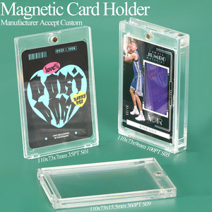 SUNSHING Wholesale 55PT 75PT 100PT 130PT 180PT 260PT 360PT Sports Hockey Trading Cards Holder UV One Touch Magnetic Card <b>Stand</b> - Product Image 1