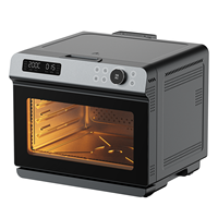 Four de cuisine à fonction complète 32L Visible Big Toaster Bread Steam Air Fryer Four sans huile