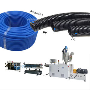 Machine à tube corrugué monocouche haute vitesse, contrôle PLC pour tube PVC, extrudeuse plastique à plaque 38CrMnAl, économie d'énergie, variateur ABB - Product Image 1