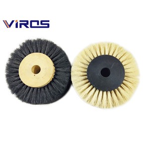 Rouleau de brosse en poils de porc personnalisé par le fabricant pour machine à cirer les chaussures/brosse à polir le cuir - Product Image 5