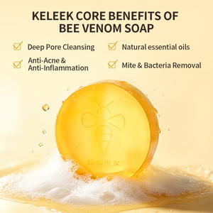 Sapone Artigianale al Veleno d'Api Keleek - Controllo Naturale dell'Olio, Sapone Anti-Acari Sbiancante Idratante con Oli Essenziali per Viso e Corpo - Product Image 4