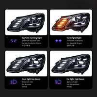 Faros Delanteros Zhen Ao RSJ para Mercedes-Benz Clase E W212 2009-2013, LED DRL 25W 6000LM 5000K Blanco Cálido 24V OE A2069063700, Nuevos