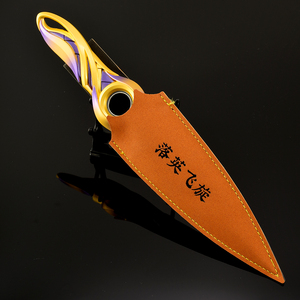 30CM VALORANT Championship Falling Leaf Spinner Purple Dagger All-metal Collectible Desk Decor Game Peripheral Cosplay Prop - Product Image 6