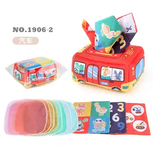 PT Trending Products Montessori Early Educational Toys Tissue Paper Box For Facial Tissue Multifunctional Baby Tissue Box Toy