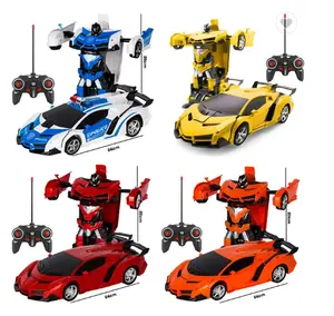 전기 RC 자동차 변형 로봇 어린이 야외 스포츠 변형 로봇 모델 장난감 자동차 블록 및 모델 빌딩 장난감