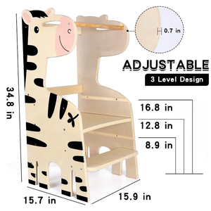 Tabouret de cuisine moderne en bois pour tout-petits, pliable, mobilier de maison pour salon et chambre - Product Image 3