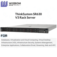 Servidor en Rack Lenovo ThinkSystem SR630 V3 con 64 GB 5600 MHz 12 x 7.68 TB NVMe SSD RAID 530-8i PCIe 1800W*2 Usado en Stock