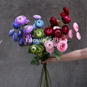 Flor de Loto Artificial Secret Garden, Rama Individual, Flor de Seda, Decoración para Bodas y Hogar, Rosa Champán, Rosa Intenso, Azul Cielo, Azul Rey - Product Image 3
