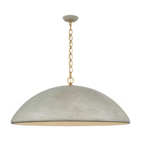 Lustre en forme de dôme nordique, en plâtre blanc, éclairage rétro, design moderne, lampe de plafond en laiton, salon, hôtel, maison, villa
