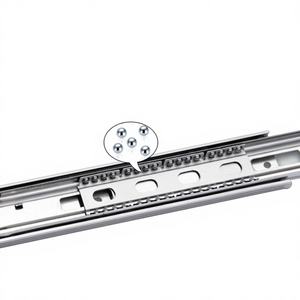 Glissières de tiroir industrielles modernes en acier laminé à froid robustes, à fermeture amortie et réglables, pour chambre, salle à manger, cuisine - Product Image 1