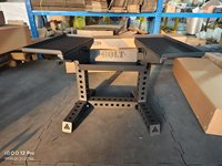 W2065A Nouveau support robuste pour haltères réglables avec roulettes, idéal pour la maison et la salle de sport, rangement compact pour équipement de fitness à domicile