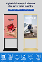 Écran LCD numérique sur pied de 43, 49, 55 pouces avec animation pour signalisation numérique en magasin et orientation dans les centres commerciaux