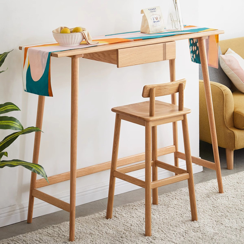 Solid Wood Bar Stool Modern Simple