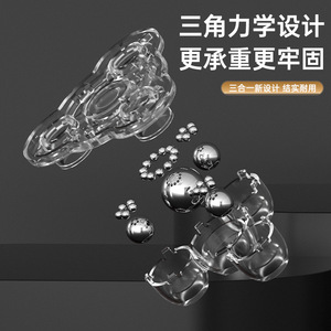 Universal Transparent ABS Casters 3 1 Silent Heavy Duty Wear Resistant PP Wheels Easy Installation for Furniture Grip Ring Stem - Product Image 3