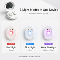 Patch LED anti-acné en gros, thérapie par lumière rouge et bleue, patch anti-boutons, appareil électronique rechargeable pour le traitement de l'acné du visage