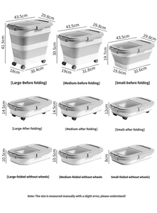 Collapsible Airtight Pet <strong>Food</strong> Bucket BPA Free <strong>Food</strong> Grade Foldable Storage <strong>Container</strong> with Wheels Scoop for <strong>Dog</strong> Cat Dry <strong>Food</strong> - Product Image 4