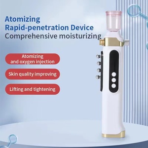 Portable Water Meter Ionic Nano <b>Spray</b> Facial Steamer Water Oxygen Jet Face Care <b>Spray</b> Gun Beauty - Product Image 2