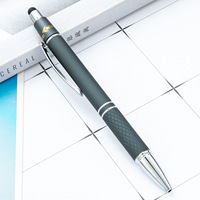 Stylos promotionnels 2-en-1 pour écrans tactiles avec fidget spinner, stylo bille personnalisé avec logo pour cadeaux d'affaires