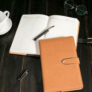 <b>A5</b> Luxury High-Grade Sheep Leather Embossed Multifunction Insert Card Notebook Super Thick Business <b>Notepad</b> Custom Logo New - Product Image 3