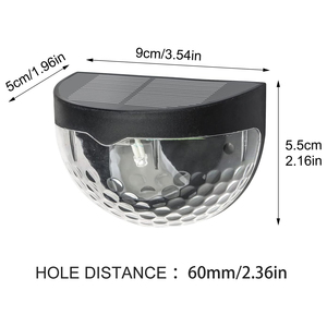 Waterproof Bright LED Garden Solar Outdoor Wall <b>Light</b> with IP55 Rating and Long Night Use for <b>Corridor</b> - Product Image 4
