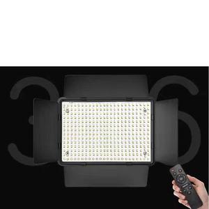 Panel de luz LED para vídeo, enchufe europeo y estadounidense, iluminación de fotografía para transmisión en vivo, <span class=keywords><strong>estudio</strong></span> fotográfico, lámpara de relleno de tres colores con control remoto, 336 Uds. - Product Image 1
