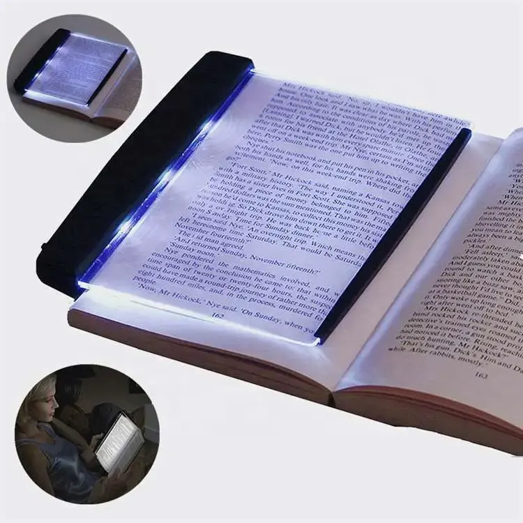 KTW-Lámpara de escritorio con cuña para lectura nocturna, luz LED portátil para dormitorio, libro y lectura