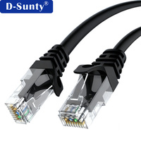 Cable de Red para Exteriores de 1m/5m/30m/100m, Alta Velocidad 1Gbps, 26AWG, Cobre Desnudo, ROHS, Cat6 UTP/FTP/SFTP, Cable de Internet RJ45 para PC