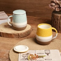 Mug cadeau en céramique promotionnel à grande capacité, très vendu, mug à café pour le petit-déjeuner, mug de bureau avec couvercle