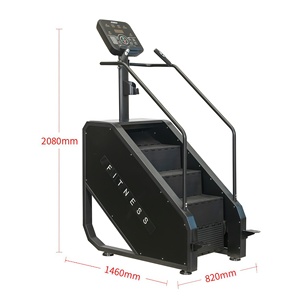 Appareil de cardio-training électrique tout-terrain en acier, simulateur d'escalade pour salle de sport, usage commercial et domestique, avec logo personnalisable - Product Image 2