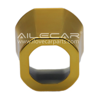 Cache-projecteurs hexagonaux jaunes de 1,5 pouce, style octogonal, pour décoration de phares de voiture, accessoires de lentilles de retrofit HID Bi-LED