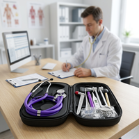 Stéthoscope médical multifonction de luxe Fortune FT-SD04 à double tête, kit de cardiologie à double tube, design coloré, certifié CE Classe I