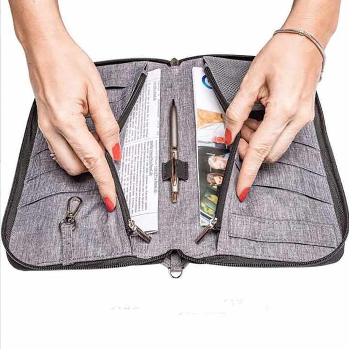 family travel document holder organiser