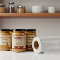 Autocollants personnalisés pour bouteilles d'épices XIAOHAITUN, résistants à l'huile, rouleaux pour bocaux alimentaires, étiquettes adhésives en vinyle imperméables, formes personnalisées