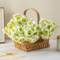 Décoration de table pour la maison, les mariages et les bureaux, lisianthus artificiel, mini bouquet de lotus artificiel en gros