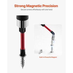 ชุดดอกไขควงแม่เหล็ก101ชิ้นพร้อมผิวสีดำและชุดเครื่องมือกล่องเก็บของ - Product Image 5