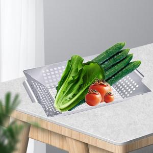 Da campeggio in acciaio inox BBQ con griglia antiaderente per Barbecue padelle con manico accessori per grigliate all'aperto - Product Image 3