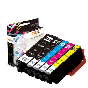 Topjet T255 T256 T2551 T2561 256 <span class=keywords><strong>255</strong></span> cartouche d'encre couleur Compatible pour imprimante <span class=keywords><strong>XP</strong></span>-801 Epson Expression XP601 XP701 - Product Image 1