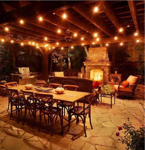 Guirlande solaire led en forme d'ampoule Edison, imperméable, éclairage d'extérieur, luminaire connecté, idéal pour un Patio, une fête de noël ou comme décoration de noël, G40 - Product Image 6