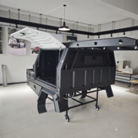 Bâche de camion en aluminium imperméable et verrouillable, pliable, pour Toyota Navara Pickup Ranger, taille adaptée, boîte arrière noire